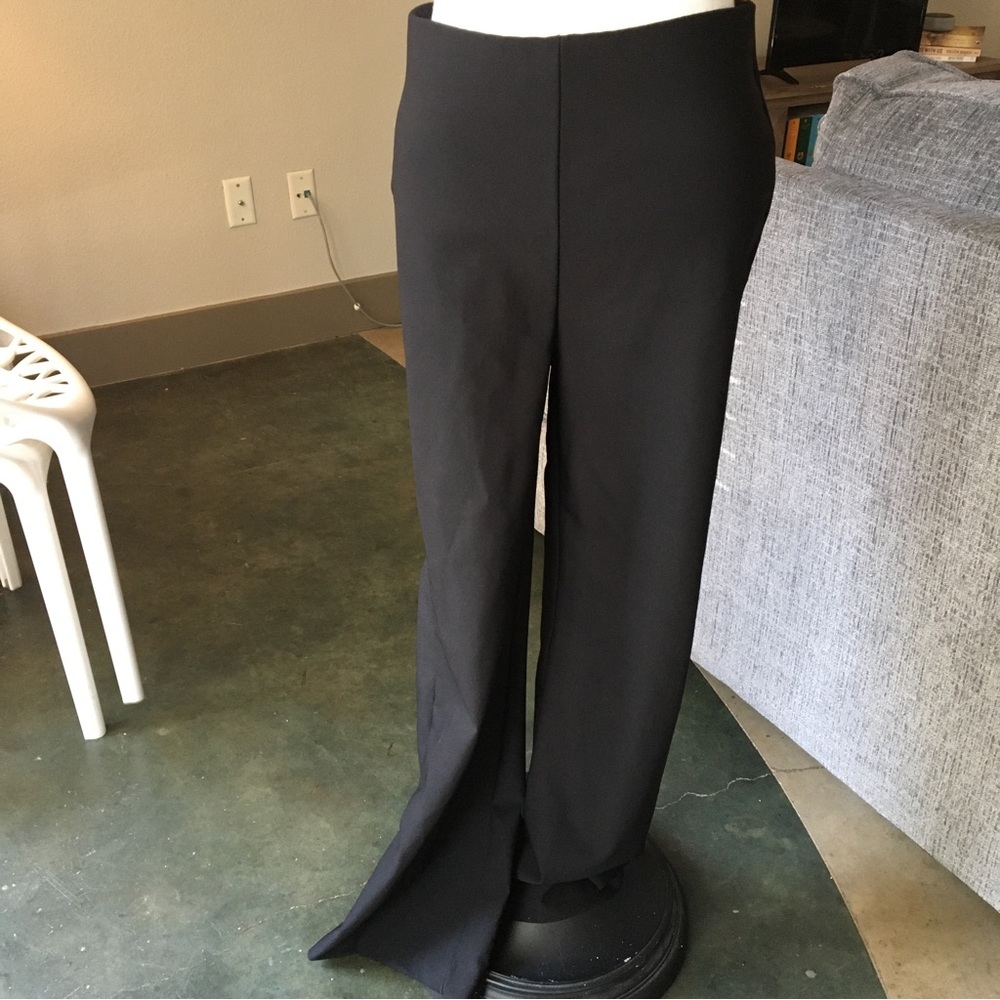 Flare black pants - great for the office